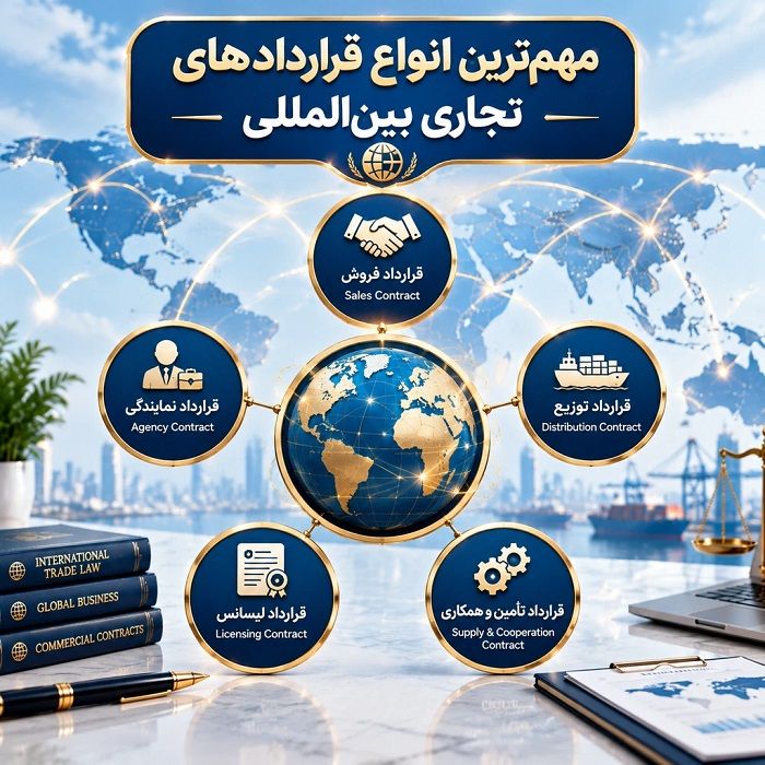انواع قرارداد تجاری بینالمللی و نکات حقوقی آن