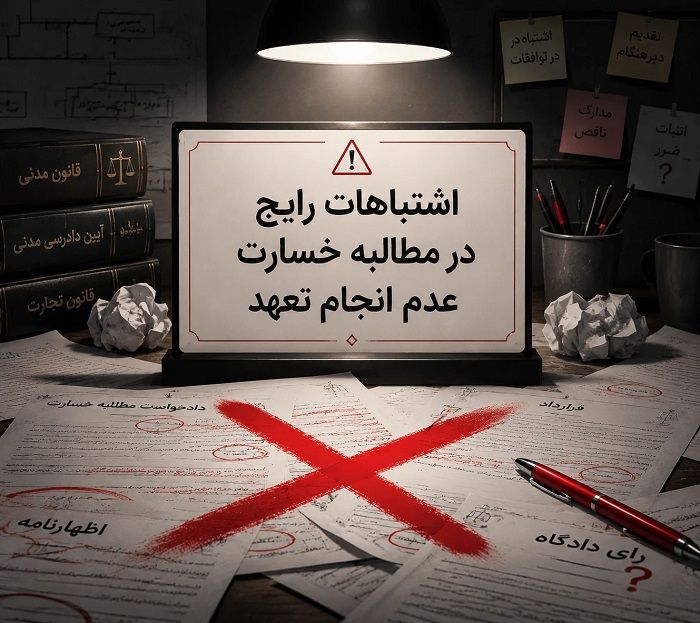 اگر طرف قرارداد به تعهدش عمل نکند، چگونه خسارت بگیریم؟