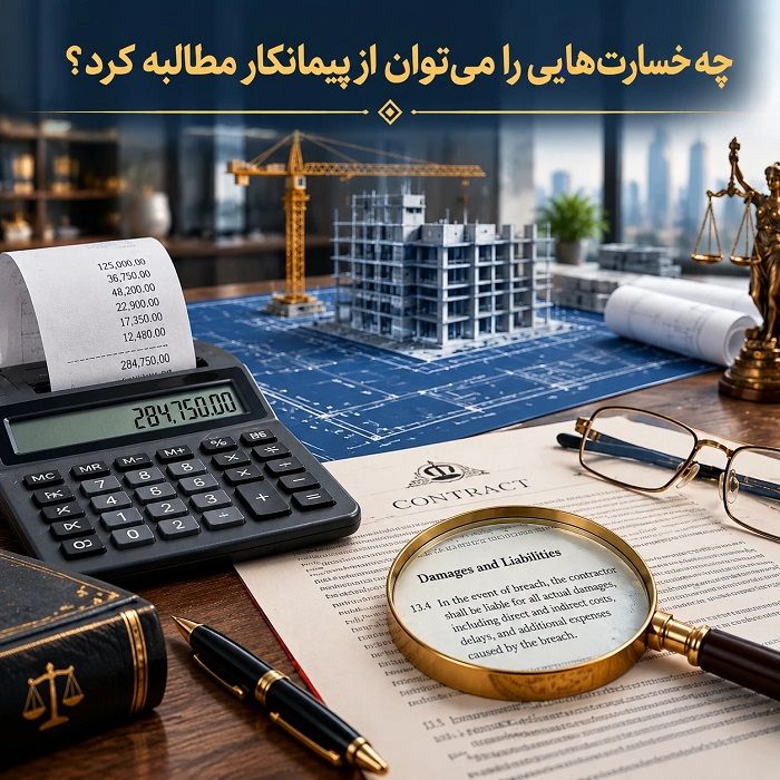 پیمانکار به تعهداتش عمل نکرده است؟ راهنمای مطالبه خسارت و راهکارهای کاهش زیان اقتصادی