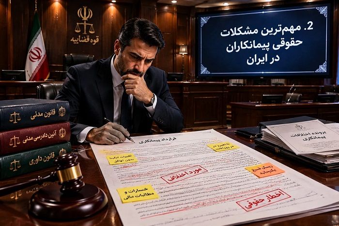 مشکلات پیمانکاران در ایران؛ بررسی چالش‌های اقتصادی و حقوقی و راهکارهای حل آن‌ها