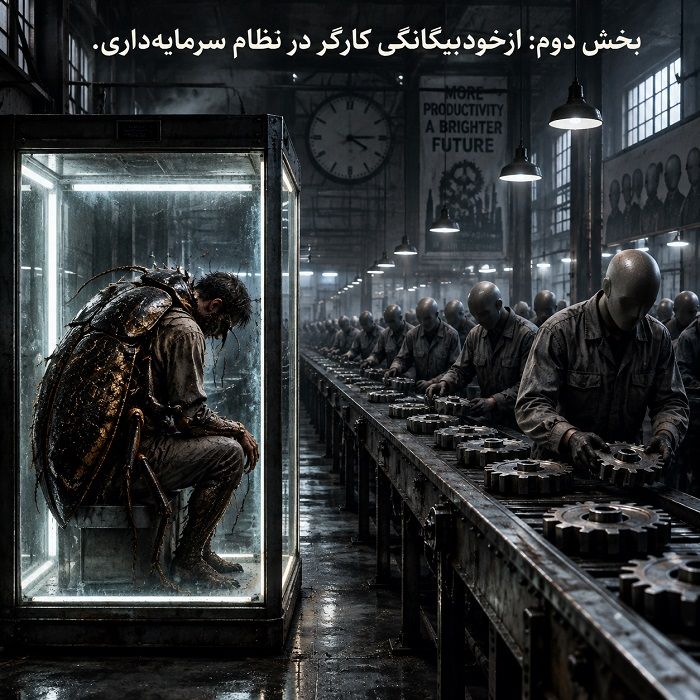 اقتصادِ مسخ؛ تحلیل انتقادی مناسبات سرمایهداری و کار مزدی در شاهکار فرانتس کافکا