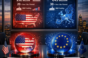 تحلیل تطبیقی قانون تراشه‌ها (CHIPS Act) در آمریکا و اروپا