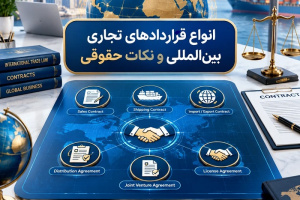 انواع قرارداد تجاری بین‌المللی و نکات حقوقی آن